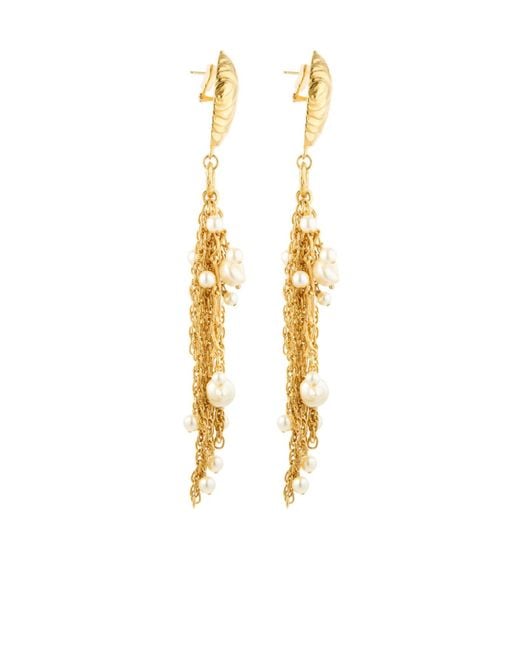 Chloé Metallic Shell Earrings