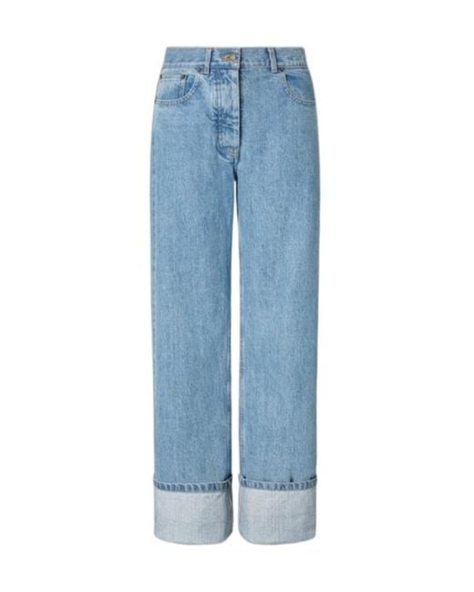 Thom Browne Blue Straight-Leg Jeans