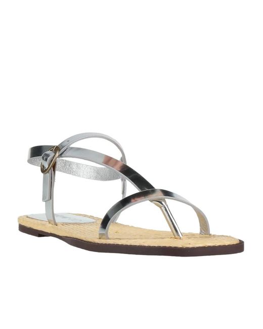 Farm Rio Metallic Leather Sandals
