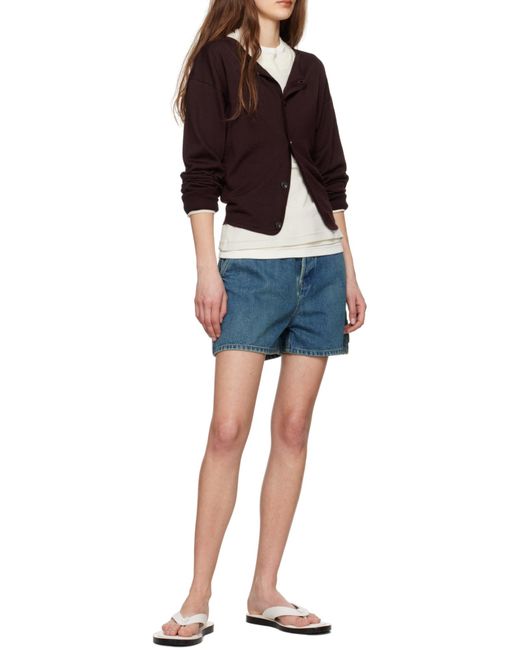 Jil Sander Blue Denim Shorts