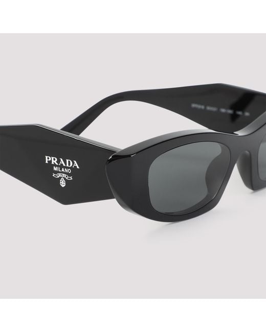 Prada White Eyewear Cat-Eye Sunglasses