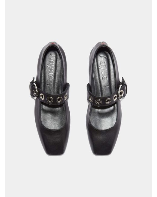 Aeyde White Uma Ballet Flats