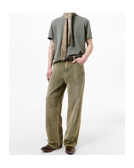 Our Legacy Green Casual Trousers With Belt Loops for men