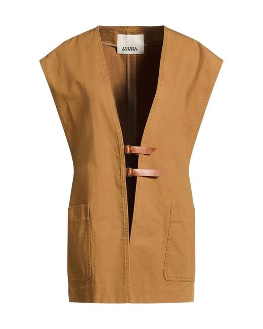 Isabel Marant Brown Plain Colour Gilet