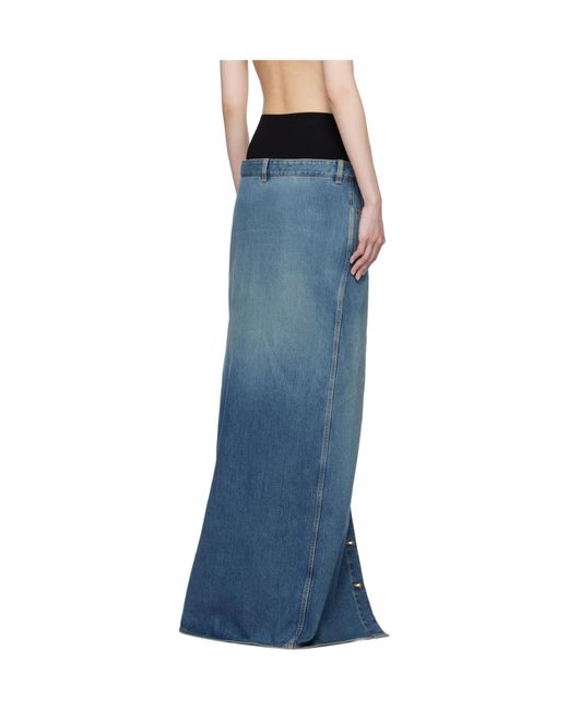 Alaïa Blue Denim Skirts