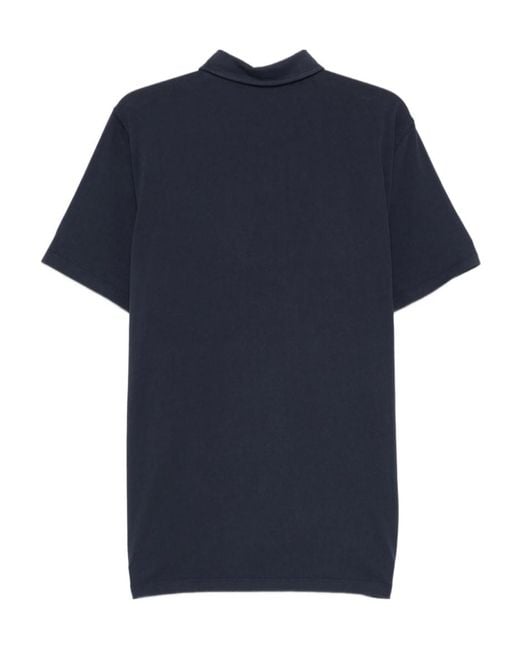 Barena Blue Button Chest Pocket Polo Shirt for men