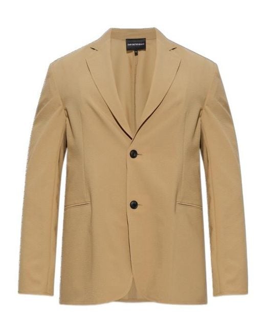 Emporio Armani Natural Double-Vent Blazer for men