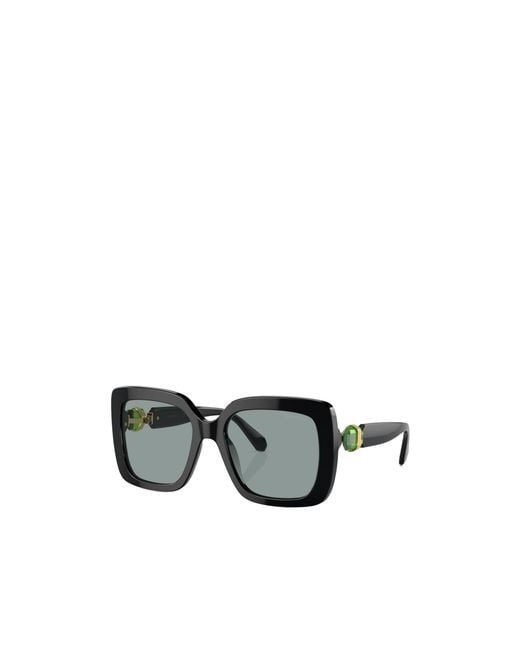 Swarovski Multicolor Square Frame Sunglasses