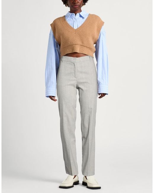 MAX&Co. Gray Casual Pants With Belt Loops