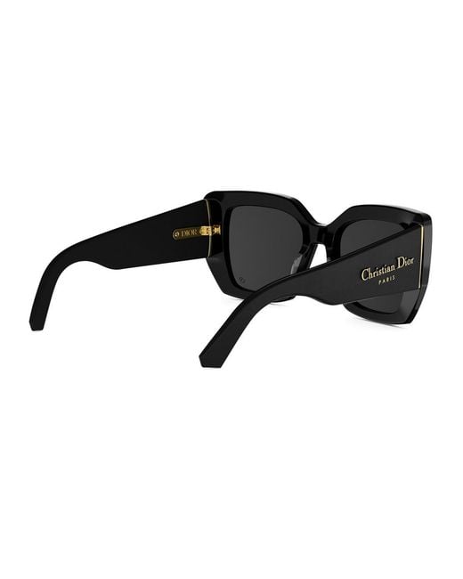 Dior Black Eyewear Butterfly Frame Sunglasses