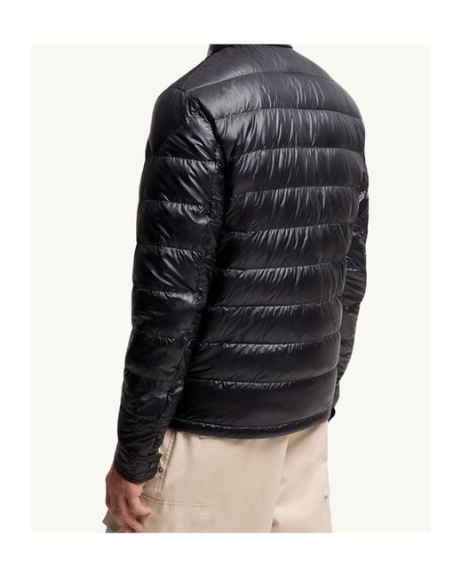Moncler Blue Mourillon Down Shirt Jacket for men