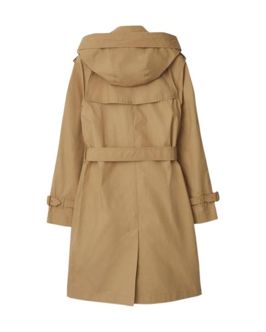 Burberry Natural Trench Double-Breasted Windbreaker