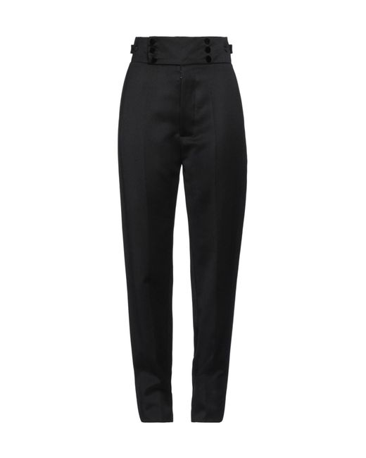 Maison Margiela Black Wool Tapered Pants