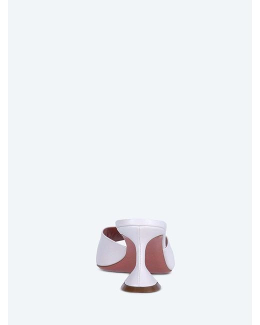 AMINA MUADDI White Lupita 70 High-Heeled Sandals