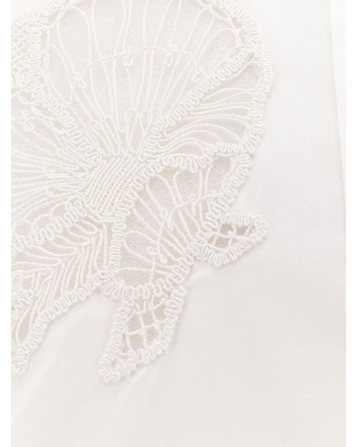 Stella McCartney White Collared Long-Sleeve Shirt