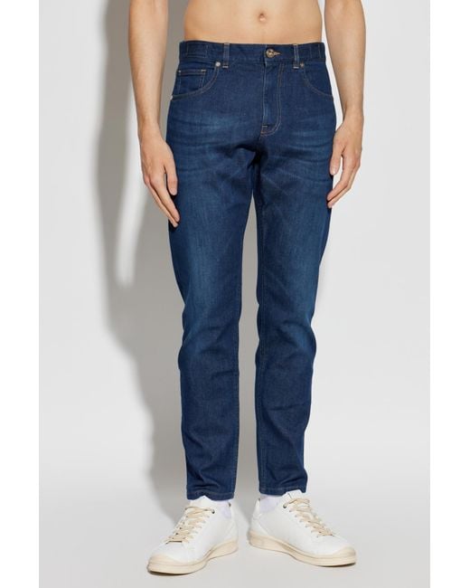 Eleventy Blue Faded Jeans for men