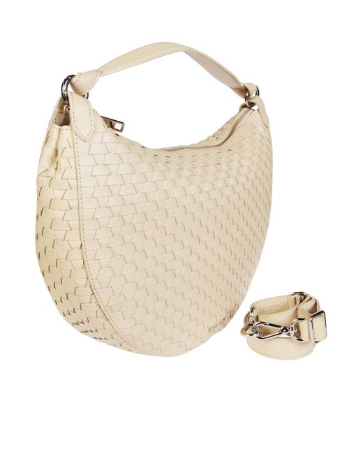 Orciani White Dumpling Large Shoulder Bag