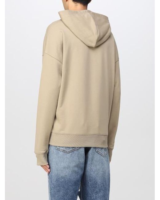 DIESEL Natural Logo-Patch Drawstring Hoodie for men