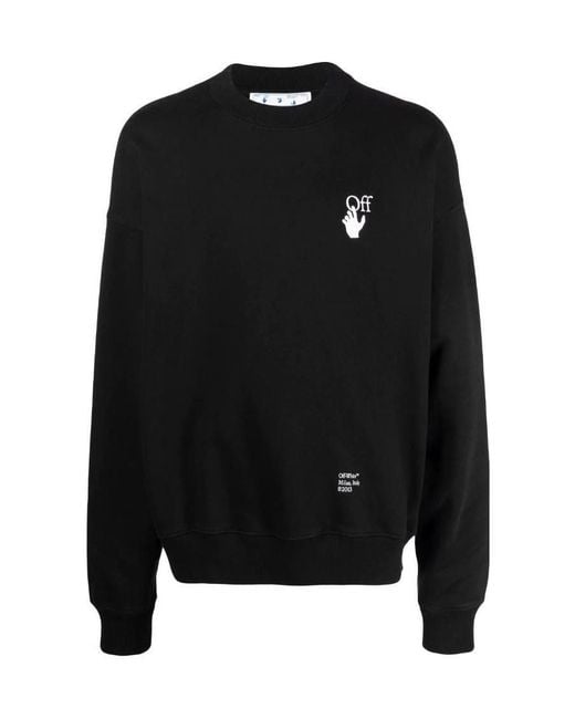 Off-White c/o Virgil Abloh Black Carav Arrows Motif Sweatshirt for men
