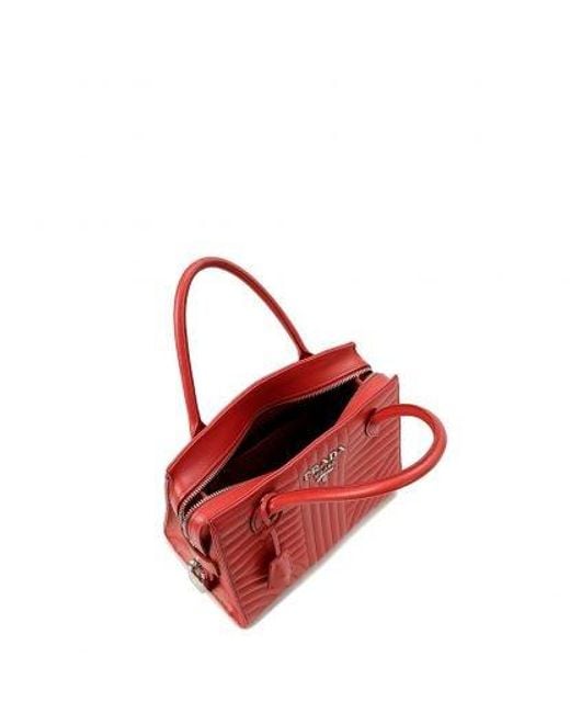 Prada Red Logo Details Handbag