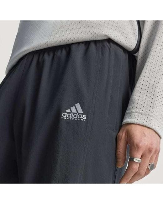Adidas Originals Black Eqt Football Track Tracksuit Bottoms for men