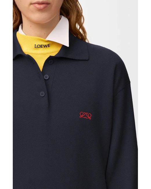 Loewe Blue Polo Sweater