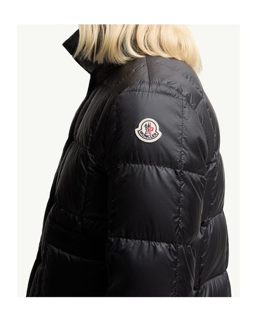 Moncler Black Jarcieu Quilted Cropped Jacket