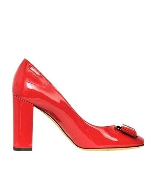 Ferragamo Red Bow High Heels