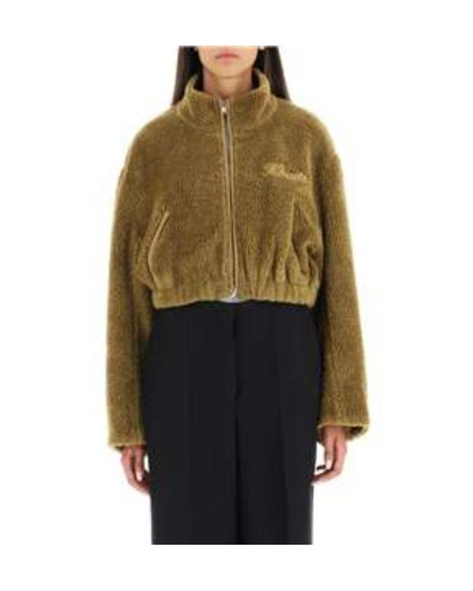 Khaite Green High-Necked Casual Jacket