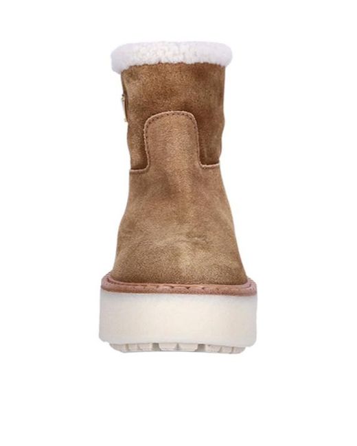 Prada Brown Logo Short Boots