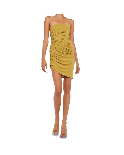 Norma Kamali Yellow Diana Mini Dress