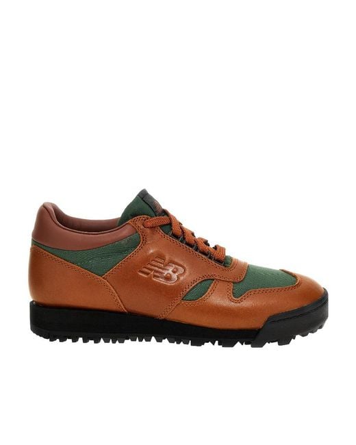 New Balance Brown Lace Up Sneakers for men