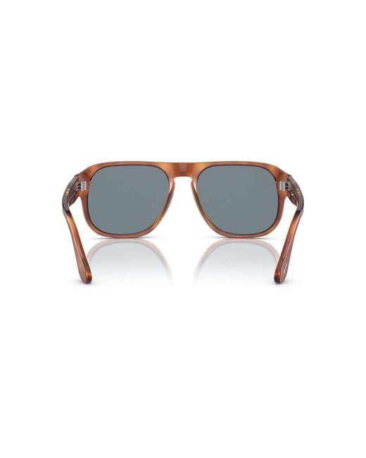 Persol White Pilot Frame Sunglasses for men