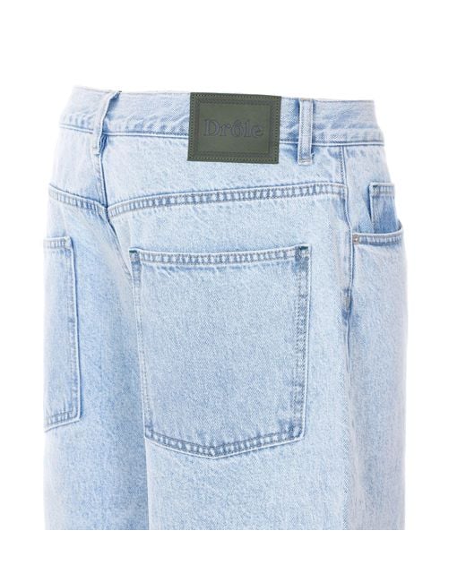 Drole de Monsieur Blue Drôle De Monsieur 5-Pocket Baggy Jeans for men