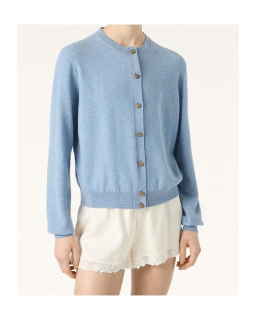 Loro Piana Blue Classic Cardigan