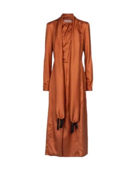 Gabriela Hearst Orange Long Sleeve Dress