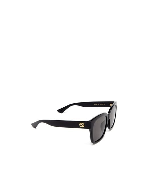 Gucci Black Eyewear Square Frame Sunglasses