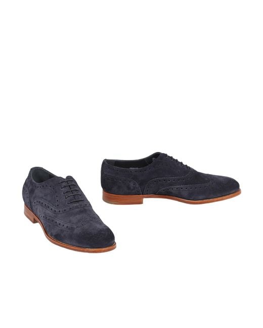 Church's Blue Brogue Lace-Up Shoes