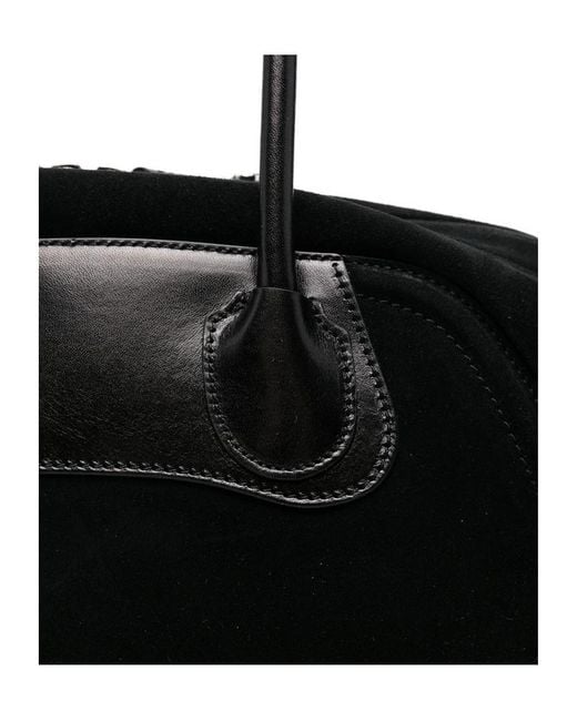 Vivienne Westwood Black Curved-Top Tote Bag