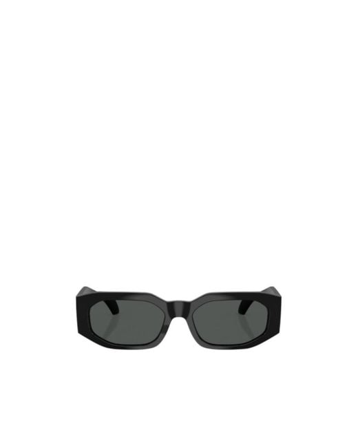 Versace Black Geometric-Frame Sunglasses for men