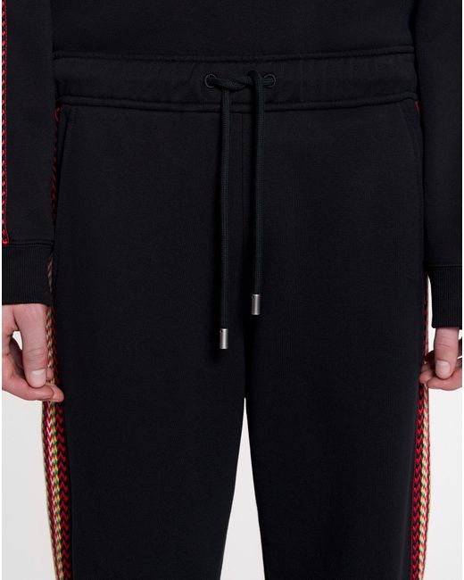 Lanvin Blue Side Curb Drawstring Track Pants for men