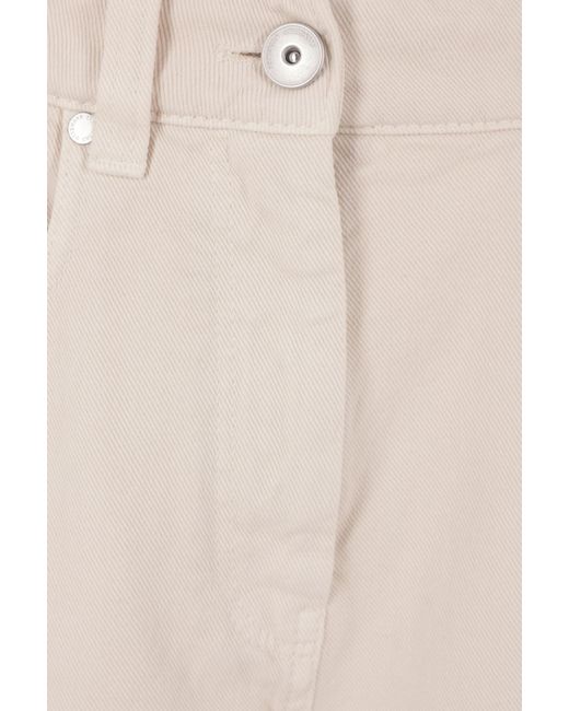 Brunello Cucinelli White Belt Loop Jeans