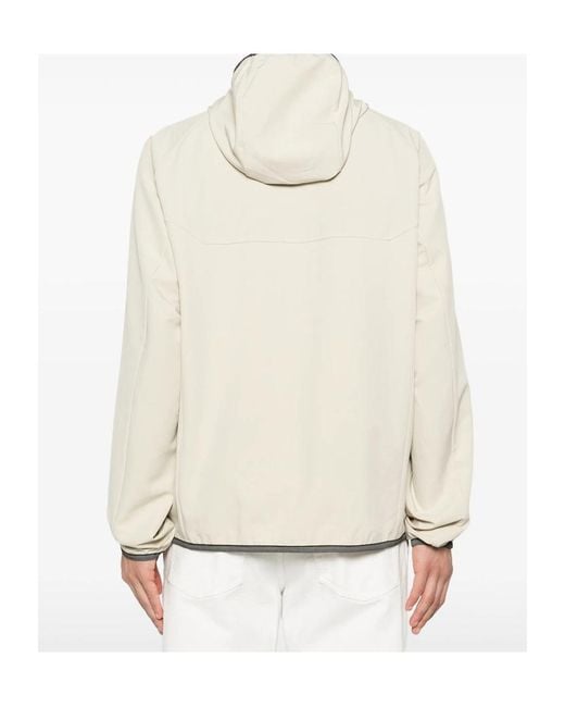 Boss Natural Logo-Motif Hooded Jacket for men