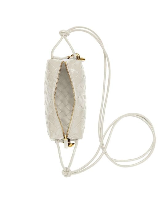 Bottega Veneta White Mini Loop Metal Knots