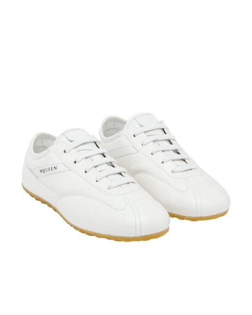 McQueen White Boxe Low-Top Sneakers for men