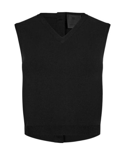 Givenchy Black Sleeveless Knit Top