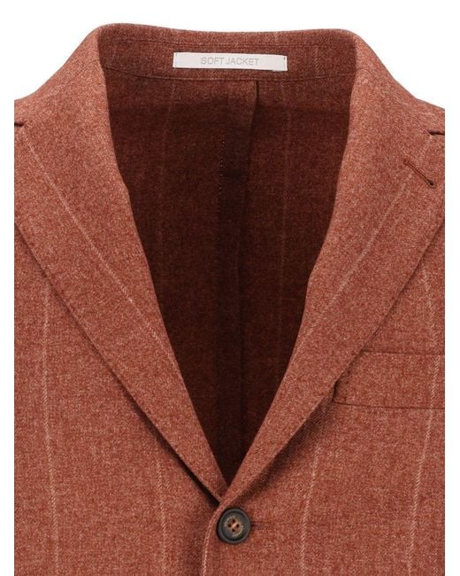 Eleventy Brown Long-Sleeved Suit Jacket for men