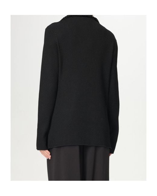 Emporio Armani Black Beaded Trim Jacket