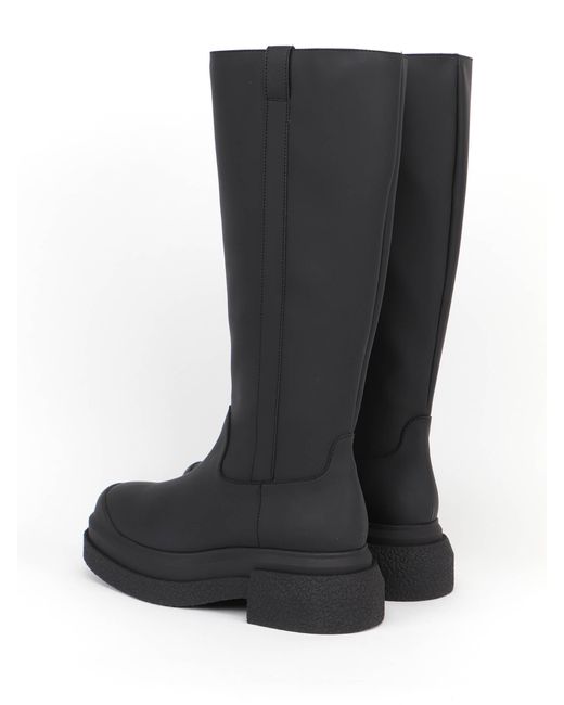 Stuart Weitzman Black Round Head Boots