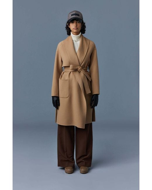 Mackage Natural Belted Wrap Coat